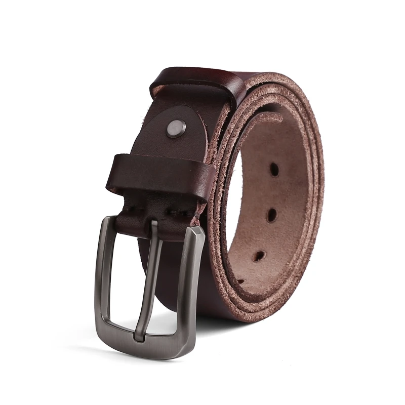 时尚潮流头层牛皮树膏皮腰带 男士真皮植鞣皮裤腰带 复古文艺皮带