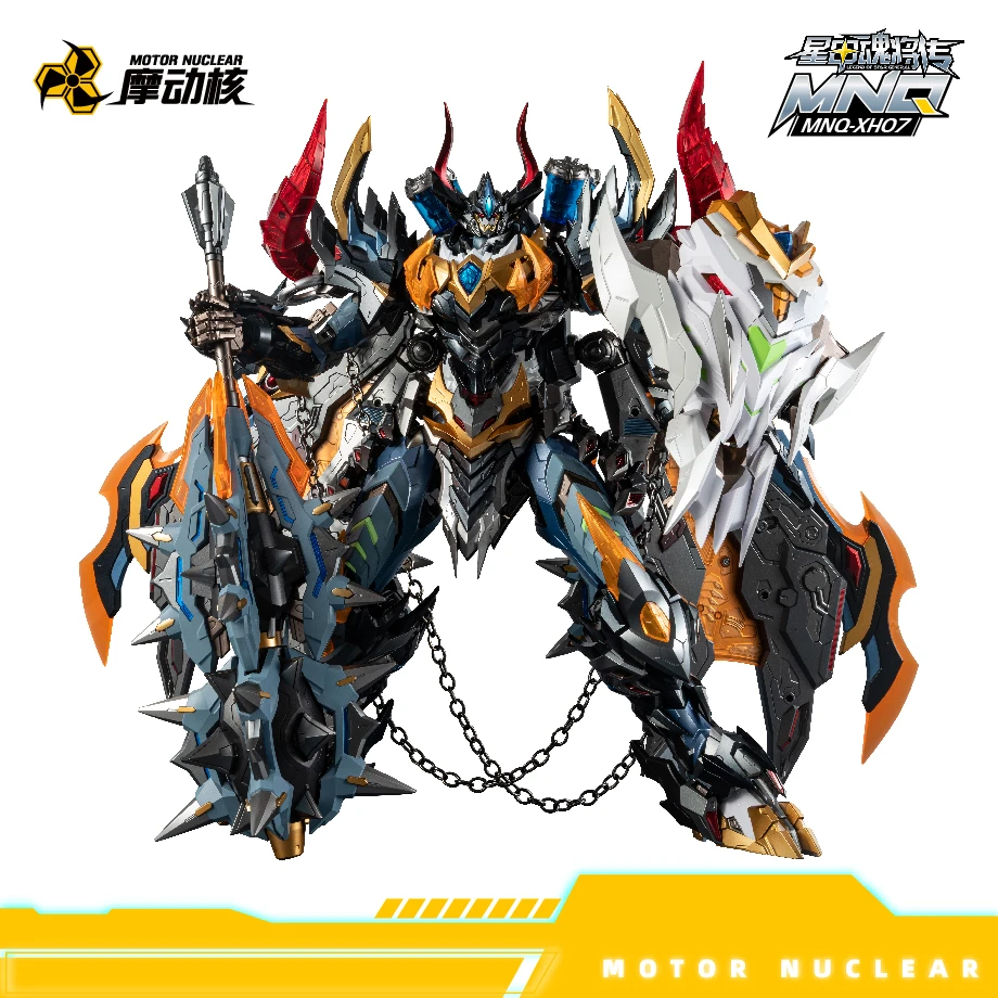 摩动核可动雕像牛魔王合金骨架国创机甲混星狼牙棒涂装模型