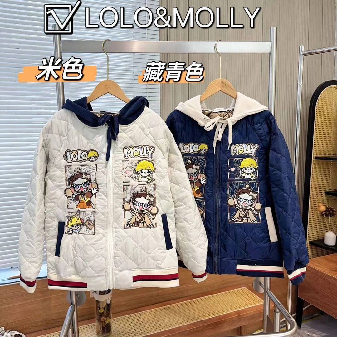 【黑金】LOLO&MOLLY  国内代工 连帽外套 8968