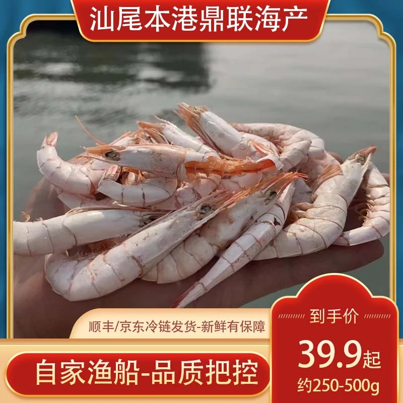 正宗潮汕碣石就船嗮干尖虾干野生虾米虾干海味特产包邮
