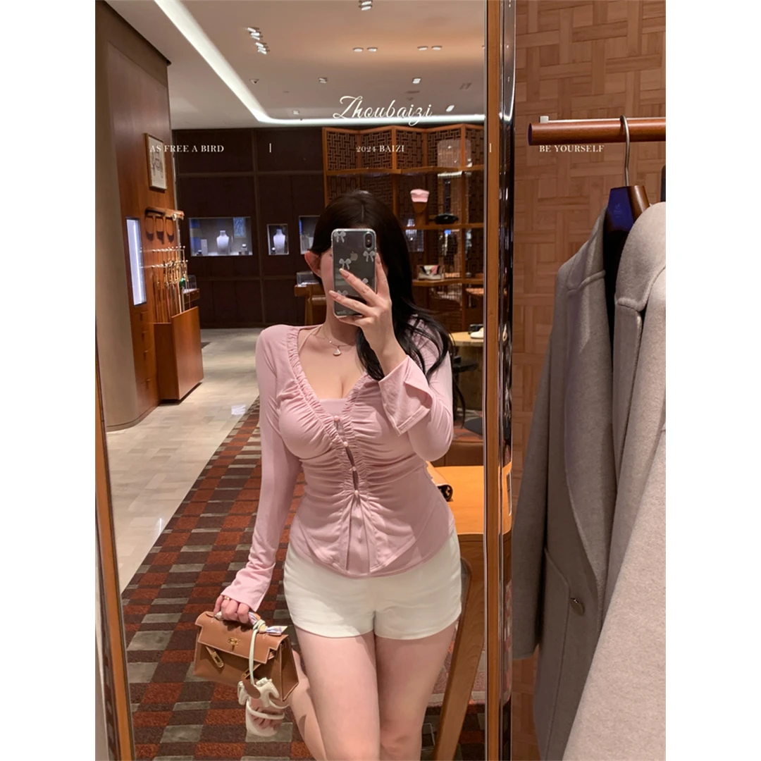 高弹!!【超绝真两件!·“凉感曲线贴”】针织套装Z242AQ703