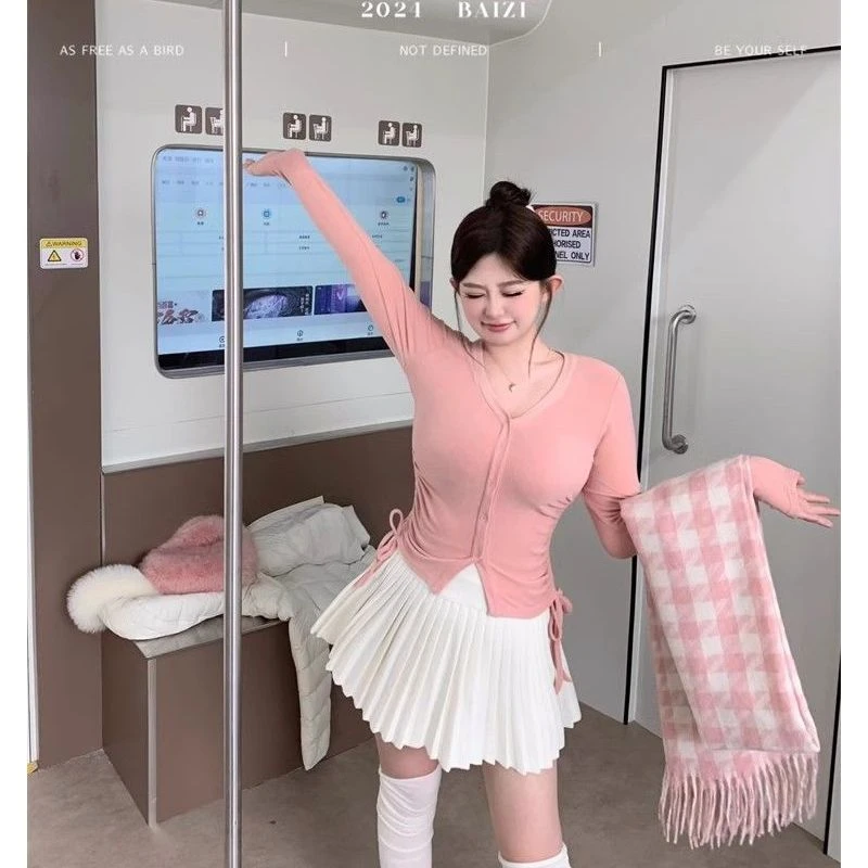 【蛮妙一身材!!·“云朵衫”秋冬长袖修身收腰显瘦上衣ZP1416