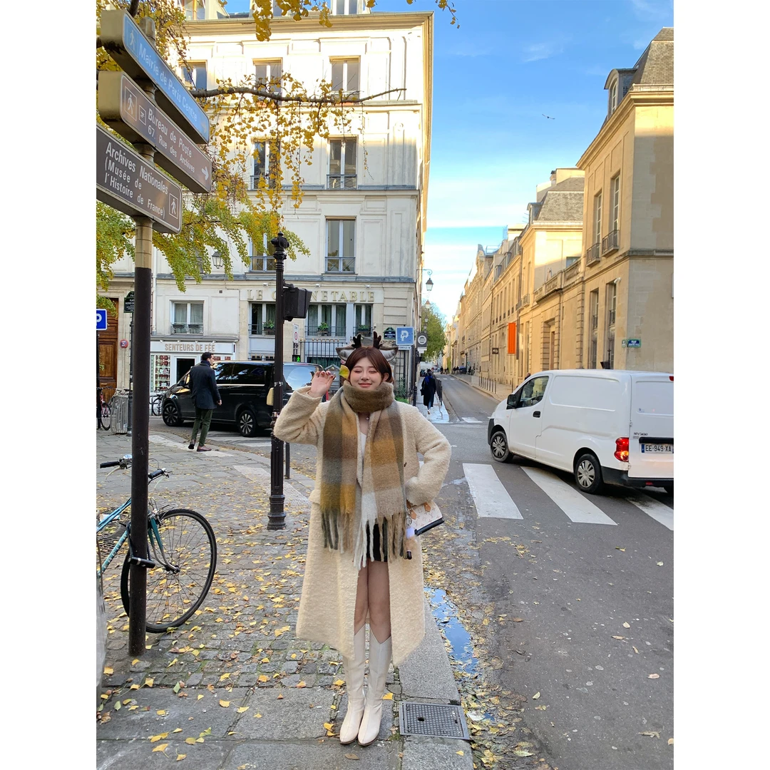 !!!【韩剧款羽绒内胆!!·“香榭大衣”】长风衣Z244YS0017