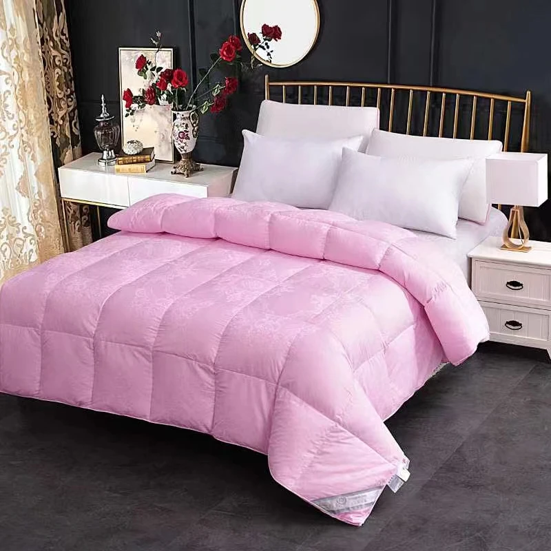 艾羽羽绒❤提花立体边羽绒被