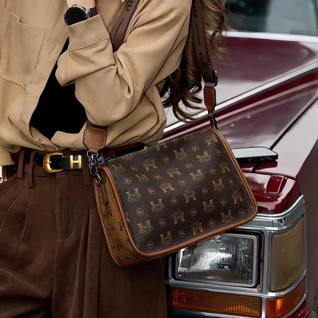 醉牛2025新款品牌大容量通勤百搭高级感女士包包腋下包单肩斜跨包