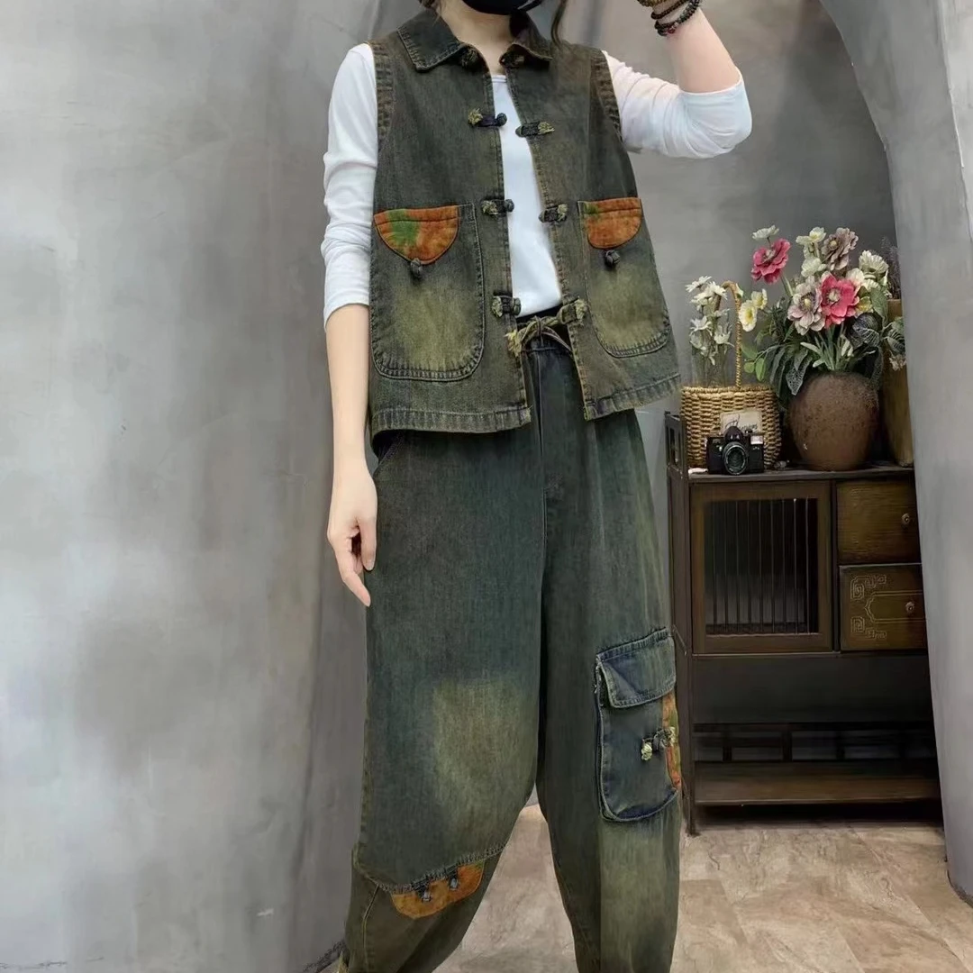 7023新款宽松休闲牛仔裤