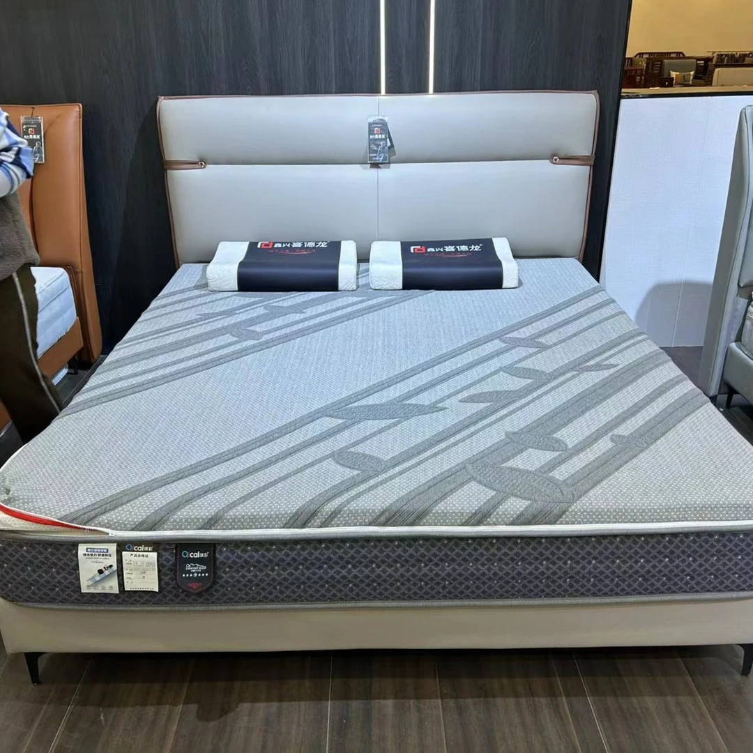 轻奢简约大床家用北欧主卧猫抓布双人床