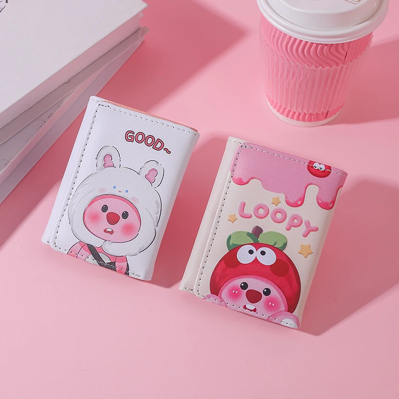 新款儿童卡通钱包可爱证件包多功能卡包零钱收纳包女大学生钱包云