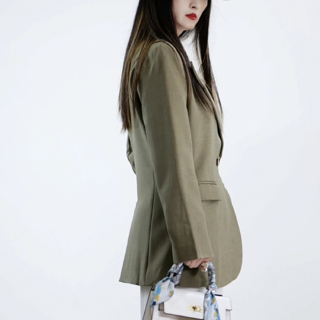 115聚力好物推荐 「绿意盎然」四季可穿小众设计师款修身西装外套