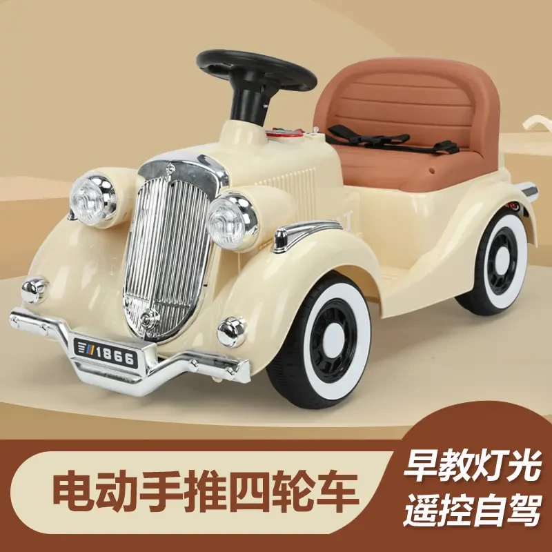 32儿童玩具婴幼手推车可坐人四轮滑行车宝宝充电遥控玩具车