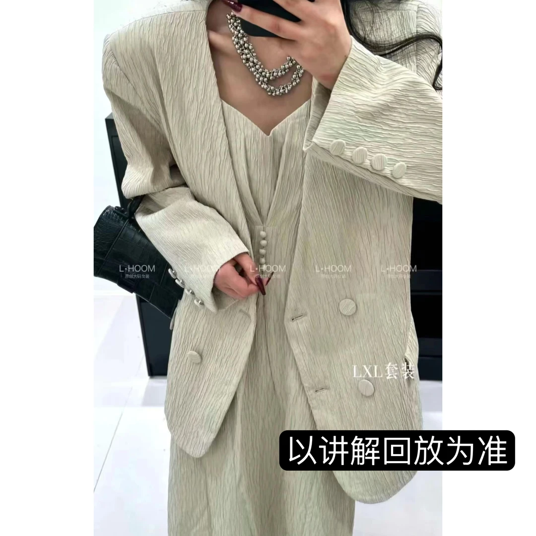 chic高级感肌理显瘦西服套装