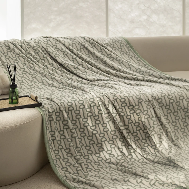 【白瑞专属】芸裕简约风沙发毯宿舍办公室冬季保暖休闲毛毯24TZ010