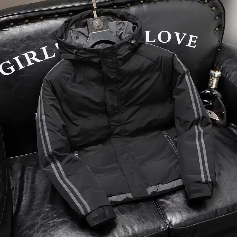 欧货2023冬季面包服男外套棉衣加厚保暖潮牌大码立领连帽棉服男款