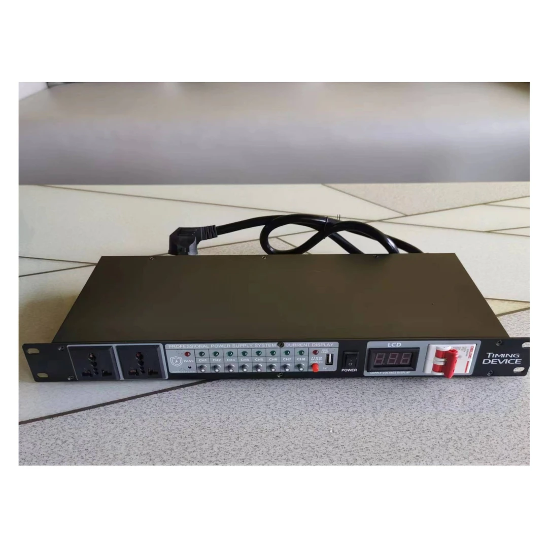 NRV 专业8路电源时序器管理器带电压显示带漏电开关