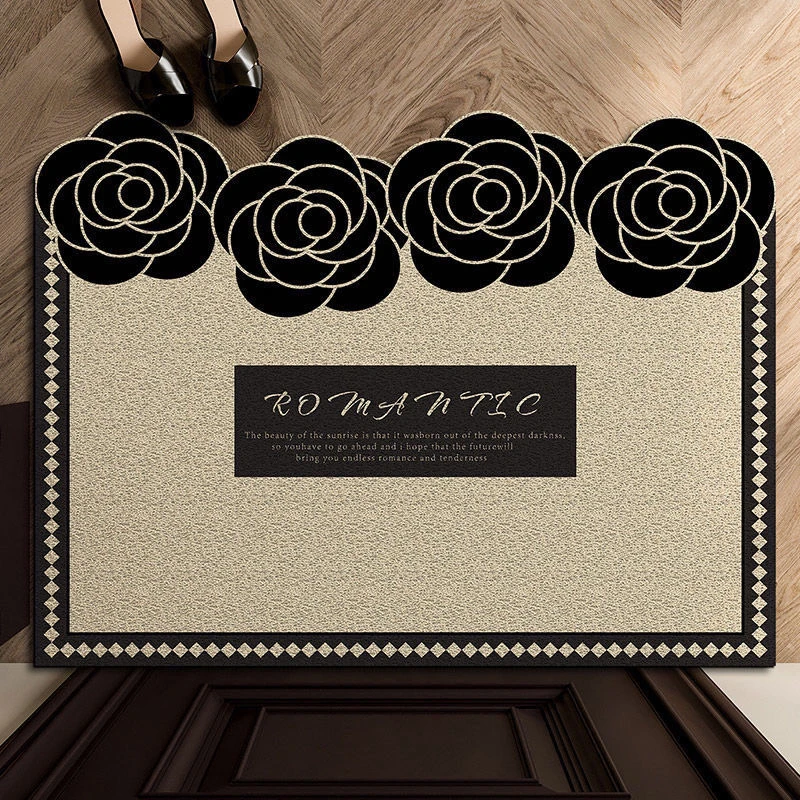 入户门美式丝圈地垫防滑脚垫蹭土丝圈地垫家用防滑耐磨地垫可定制