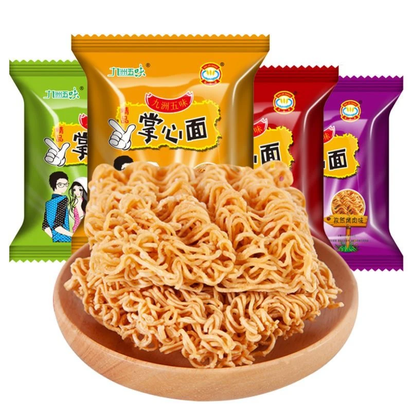 九洲五味掌心脆干吃干脆方便面整箱清真面网红小吃