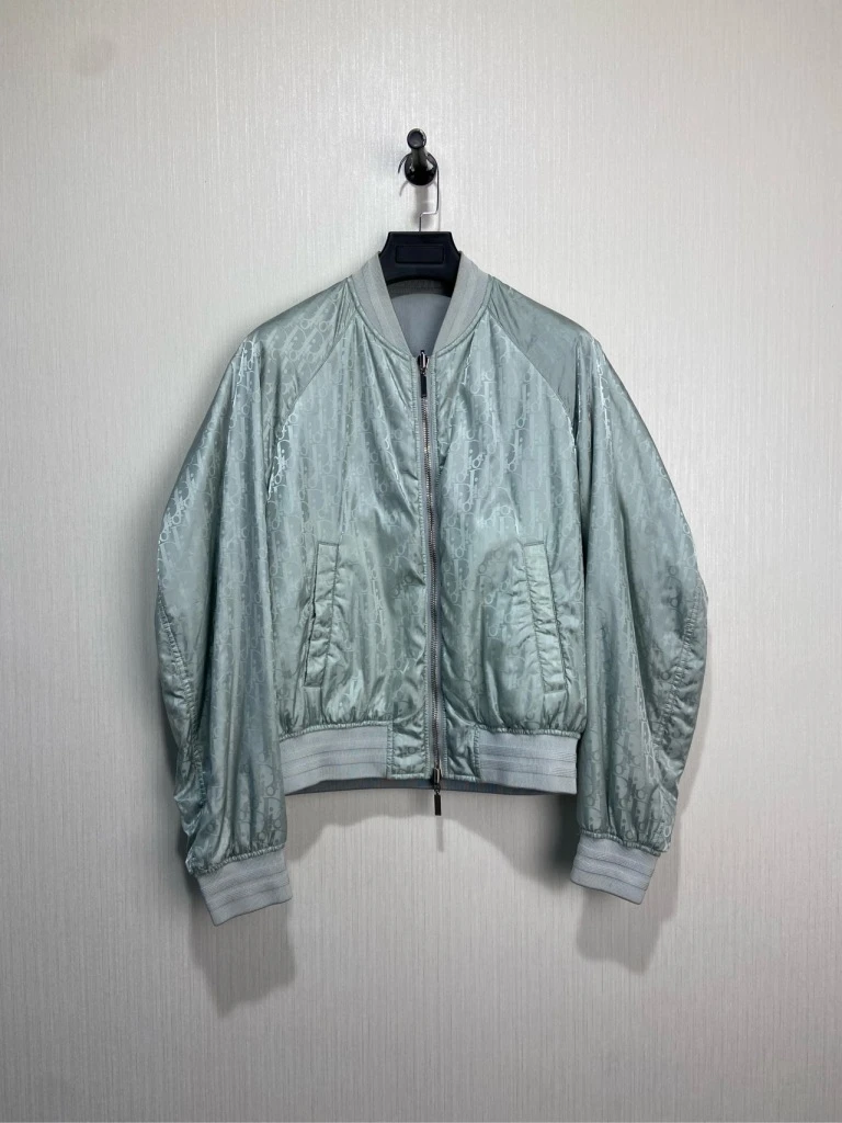 Dior 迪奥 联名款迪奥灰绿色飞行员棉服夹克 50码/98新