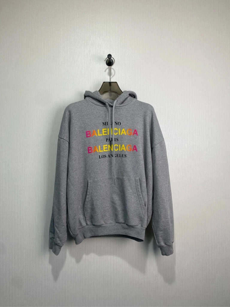 Balenciaga 巴黎世家 洛杉矶限定标语卫衣 XS码/99新/公价5900