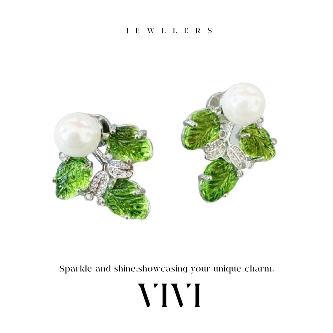 铜合金合成锆石耳饰 外贸高品时尚气质耳饰E8085