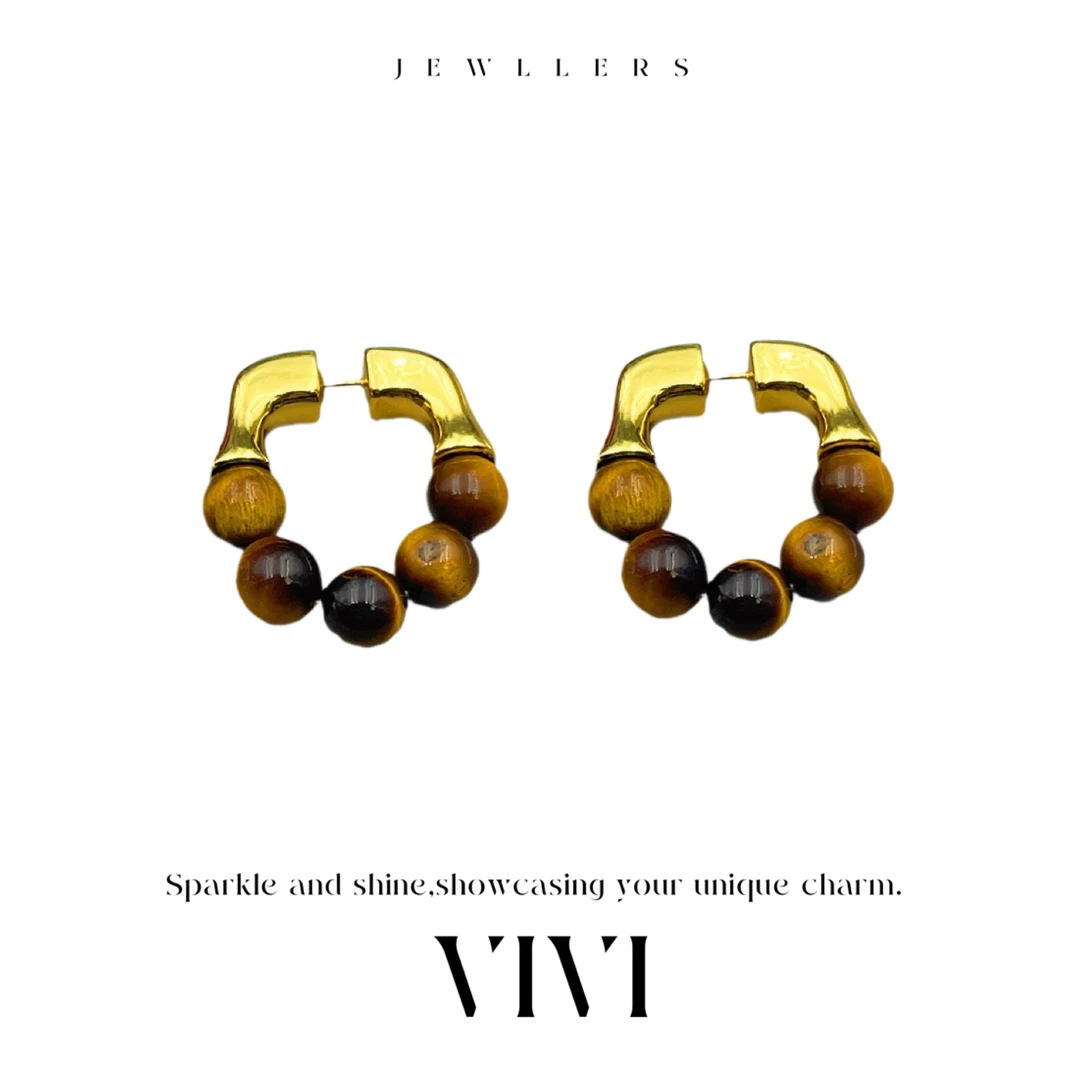 铜合金合成锆石耳饰 外贸高品时尚气质耳饰E64118