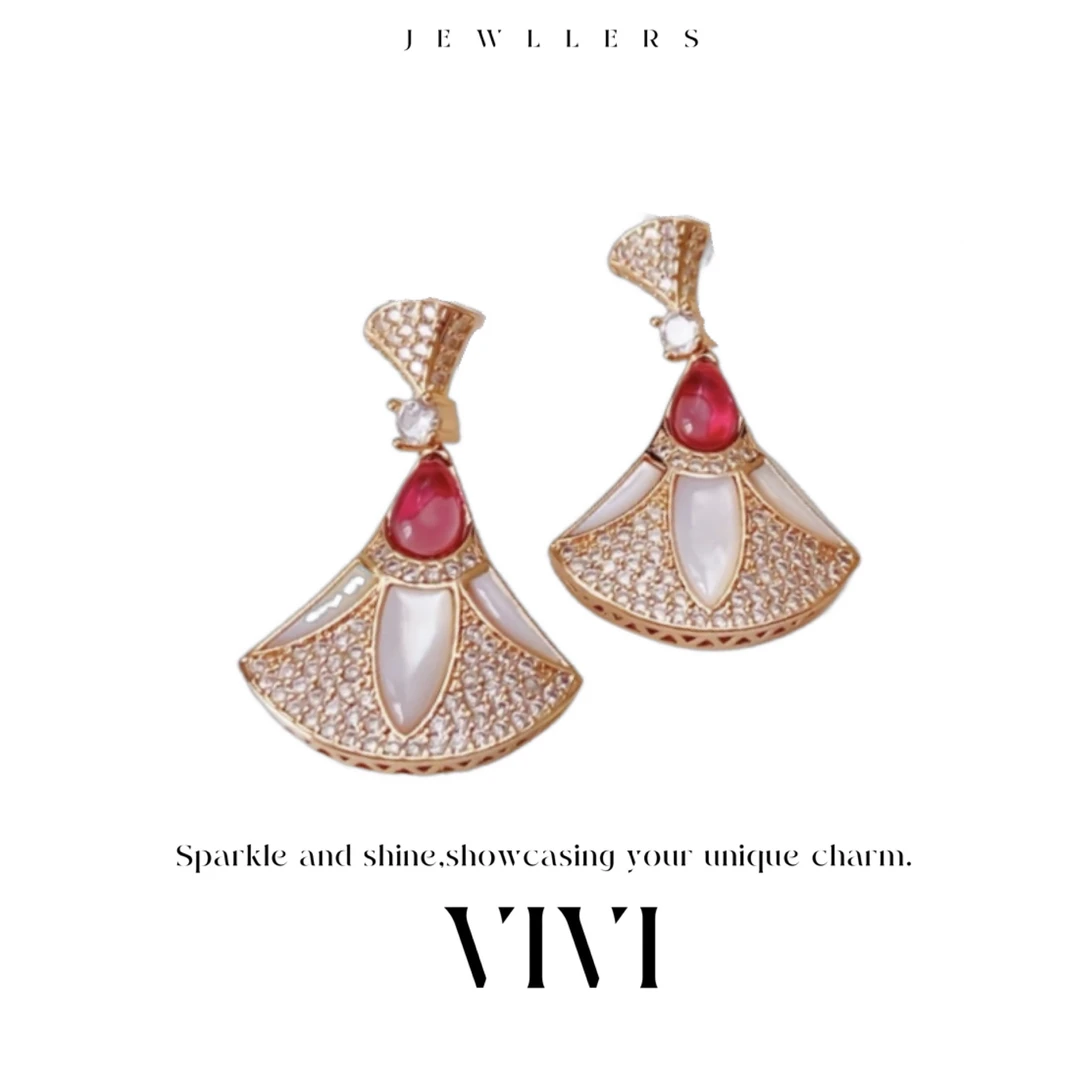 合金贝壳耳饰 外贸高品轻奢气质耳饰E7183