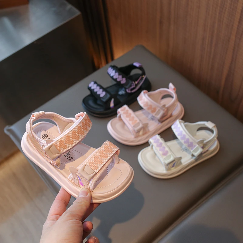 儿童凉鞋女童沙滩鞋2025夏季新款软底防滑小孩中大童休闲男童鞋子