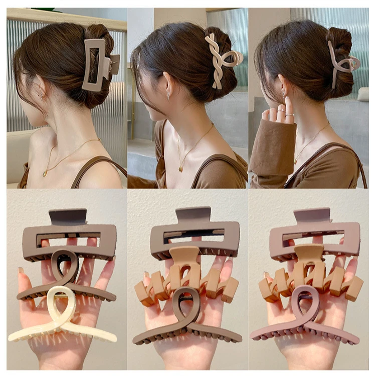 韩国气质大号盘发抓夹高级感夹子发夹鲨鱼夹ins