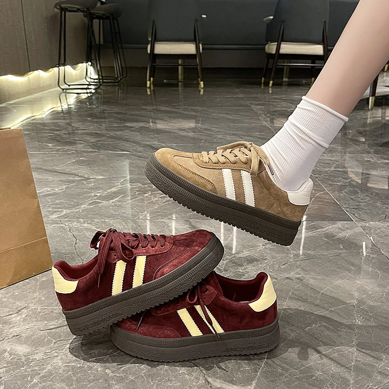 真皮经典百搭软底休闲德训鞋2024秋季新款平底港风显脚小单鞋