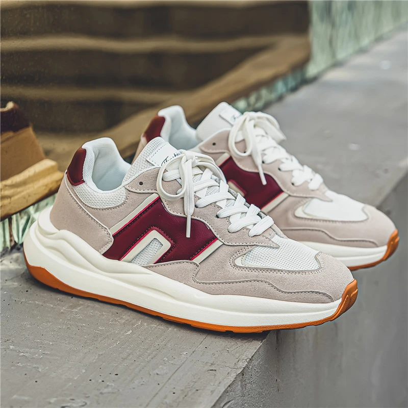 新百伦运动鞋男百搭休闲跑步鞋夏季潮流老爹鞋透气舒适网面鞋子男