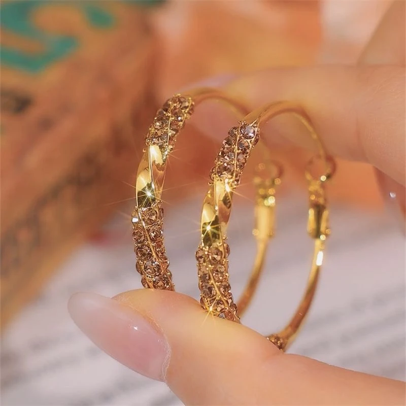 【双生恋】 [金圈]时尚气质女士耳饰-7号