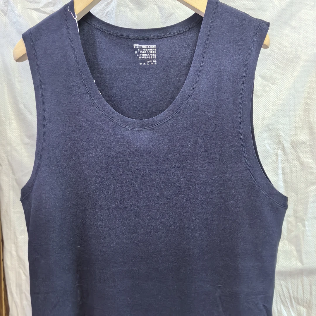 【8188】2025秋冬新款男保暖背心打底背心保暖圆领打底保背心