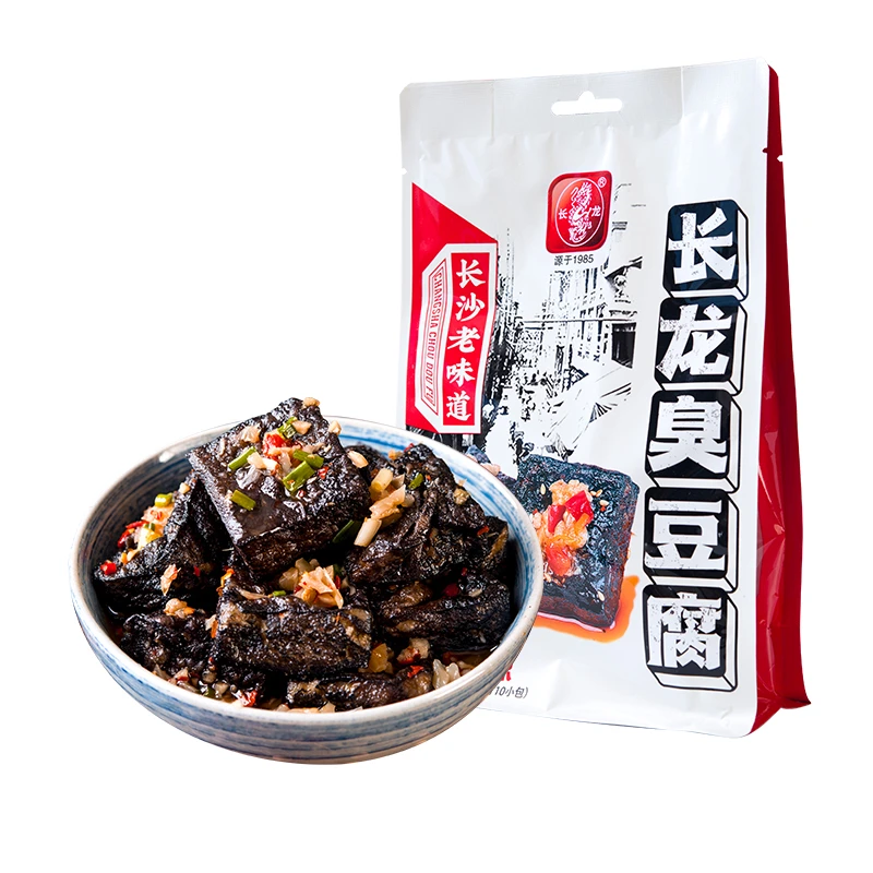 长龙爆辣老长沙臭豆腐香辣魔鬼辣臭干子湖南特产宿舍解馋零食小吃