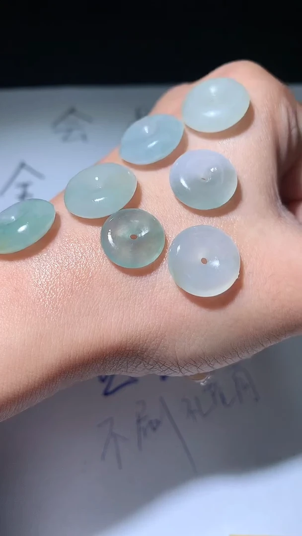 【闪购商品】定制翡翠未镶嵌1号/扣子/多样性发货/1个