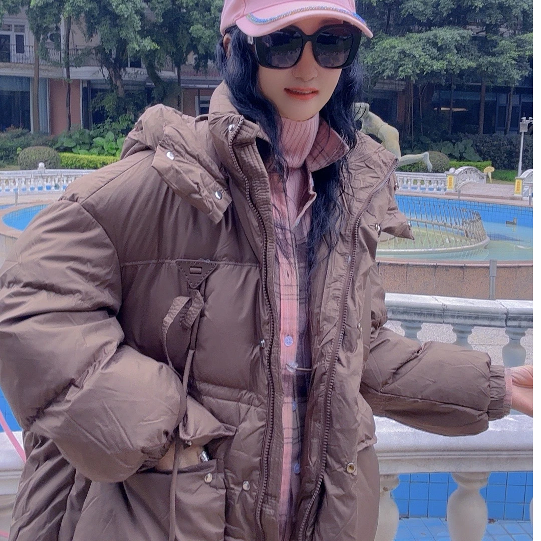 M43W012慕之淇新国标连帽三角百搭羽绒服