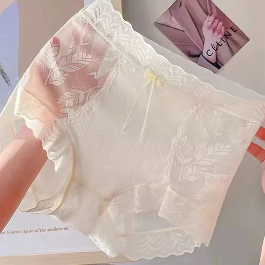千色年华高腰蕾丝性感无痕大码短裤内裤女款透气薄款夏季舒适底裤