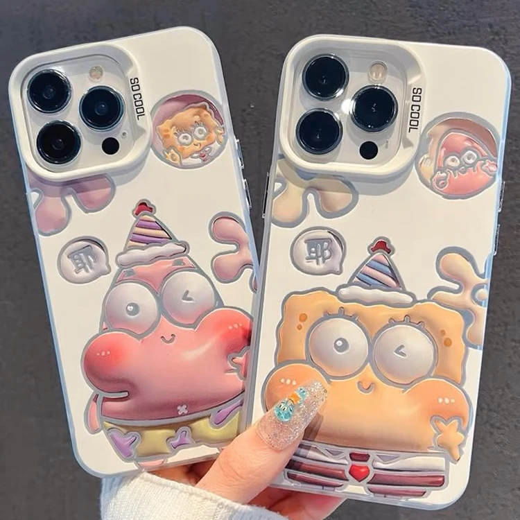 膨胀感宝宝适用苹果16华为荣耀vivo/iqoo/oppo小米红米彩银手机壳