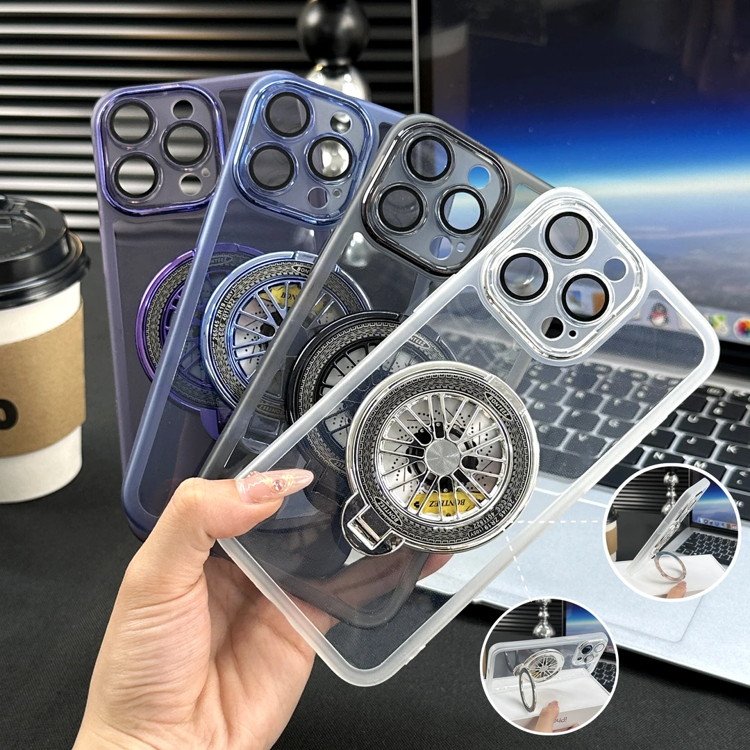 适用苹果16华为荣耀vivo/iqoo/oppo小米红米魅眼陀螺支架手机壳