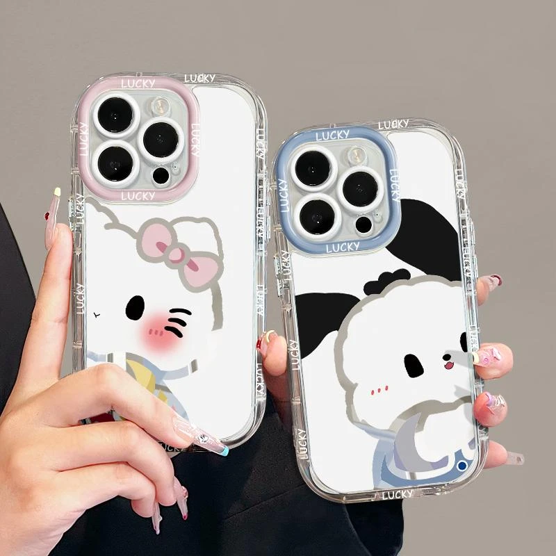 可爱帕恰狗适用苹果16华为荣耀vivo/iqoo/oppo小米红米镜面手机壳