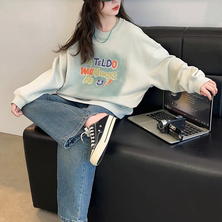 女童卫衣春秋款2024新款洋气儿童秋季炸街衣服女大童秋装长袖上衣