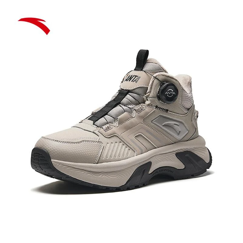 安踏无界加绒棉鞋冬季保暖户加厚外防滑户外潮流耐磨高帮运动鞋