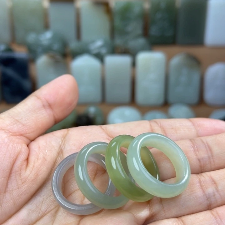 和田玉戒圈未镶嵌多样性发货拍一发一