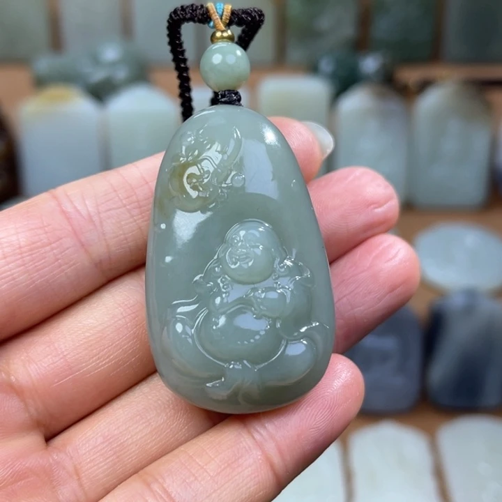 和田玉（糖玉）挂件未镶嵌