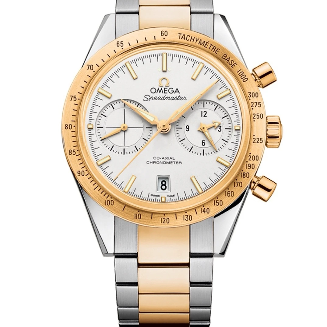 全新未使用 Omega/欧米茄 超霸57/间金/未使用/41.5mm/公价109900