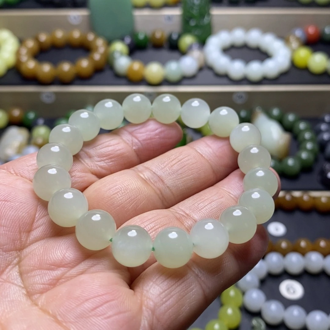 和田玉手串未镶嵌