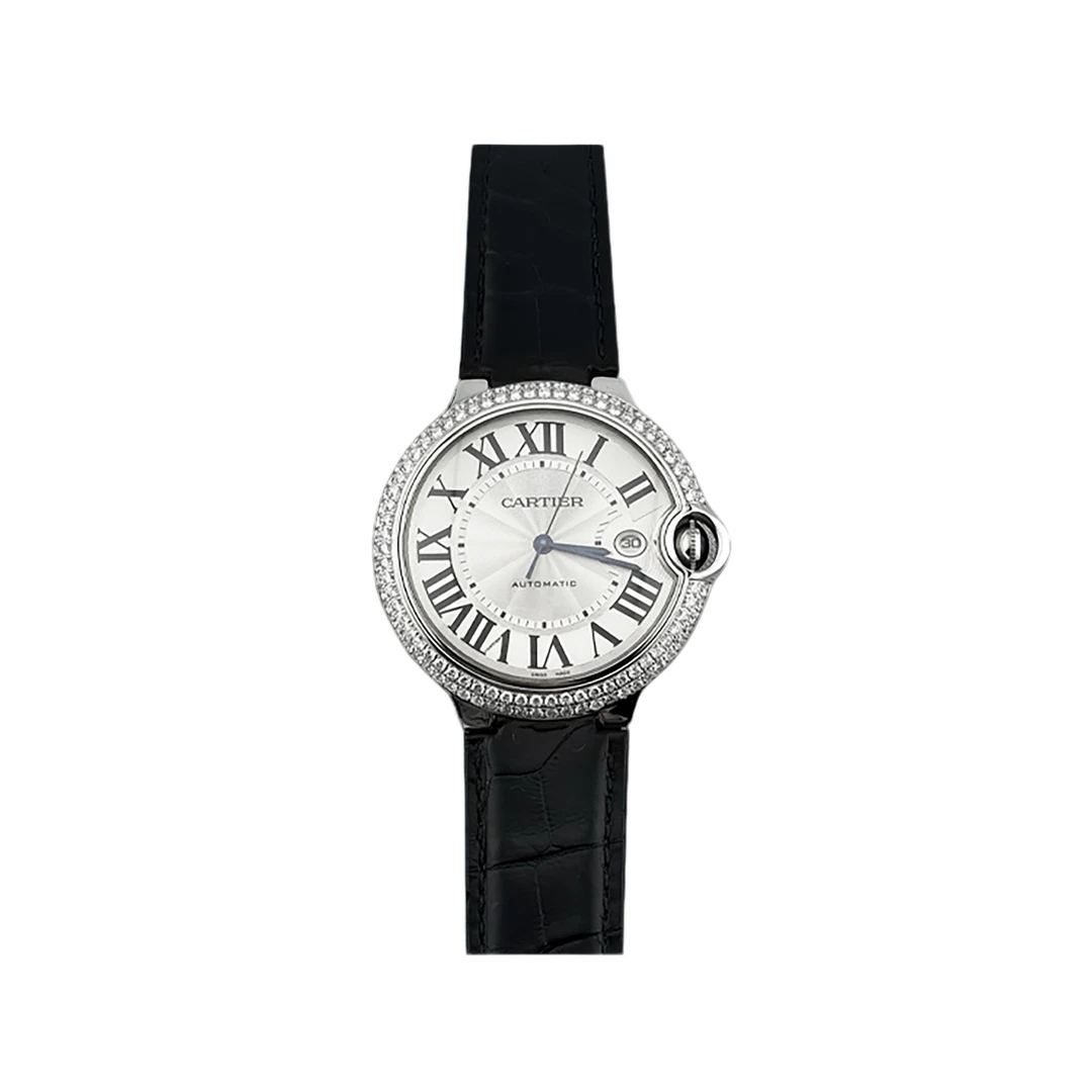 99新 Cartier/卡地亚 蓝气球W69016Z4 42表径后钻男士机械表 名表