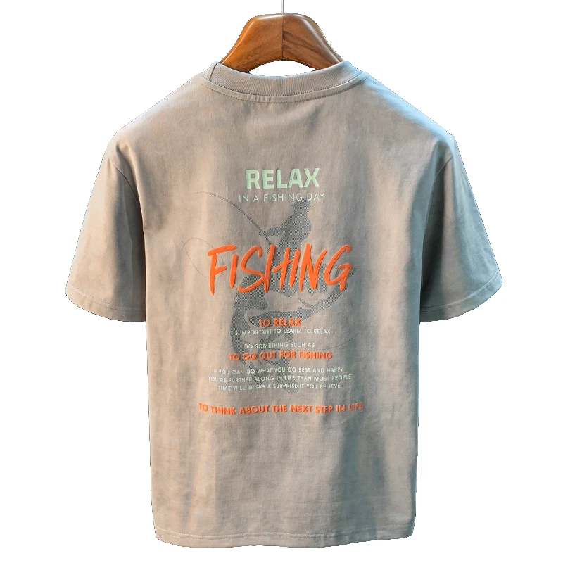 纽斯赫肯高端短袖T恤夏季男士潮流印花休闲百搭体恤半袖品质百搭t