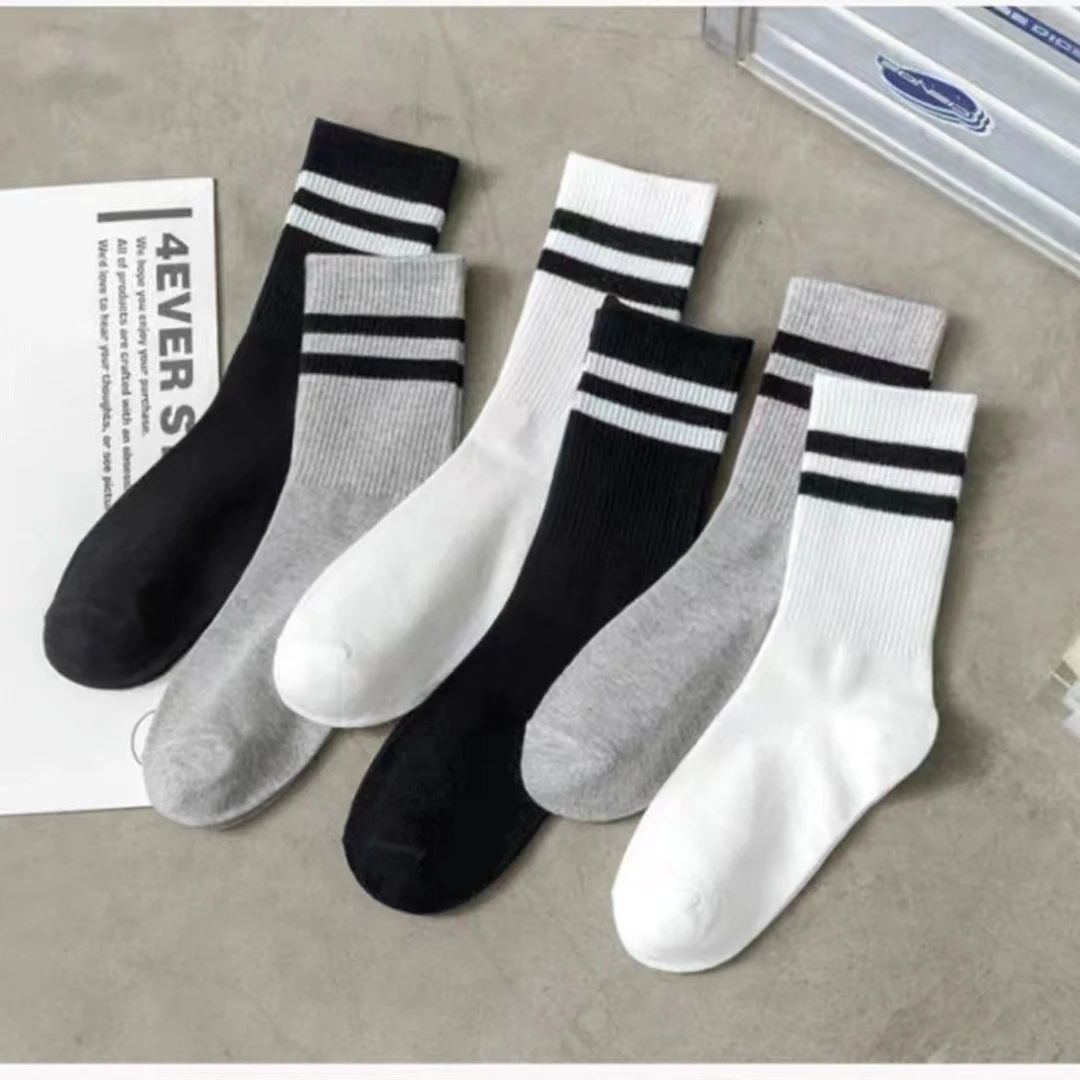 【5双】简约百搭舒适潮流袜子运动袜子颜色随机男袜女袜