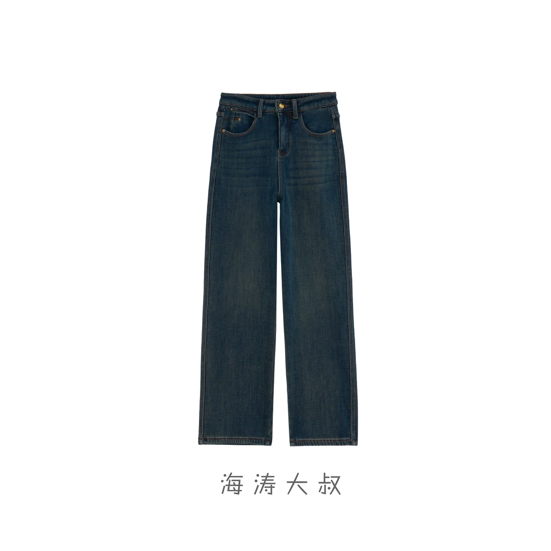 【海涛大叔】「小火炉」芭斯夫高弹加绒牛仔窄窄裤SWD5038