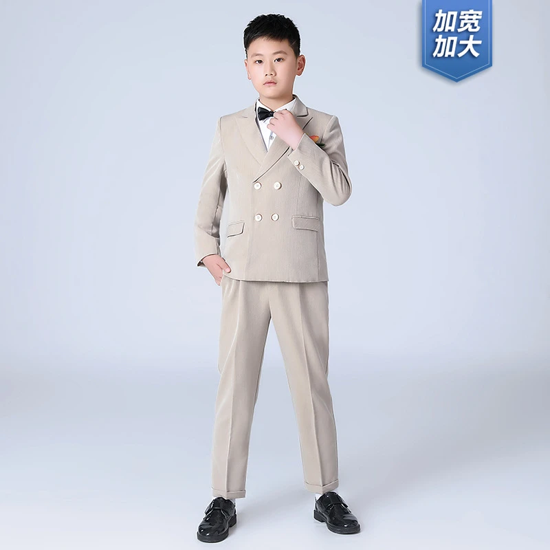 【加肥加大】儿童礼服春秋冬西装加肥款男童花童婚礼主持演出服套装