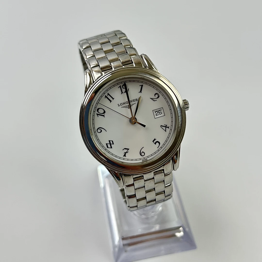 95新 Longines/浪琴 浪琴C/D2122/石英瑞士名表/表径35.6mm经典